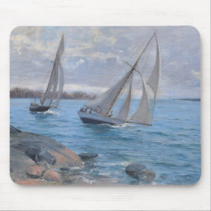Mousepad Barcos à vela no rio