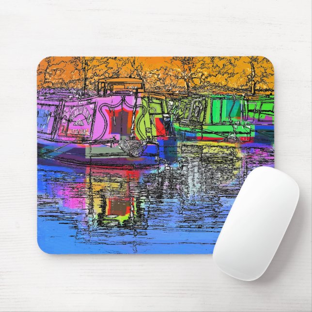 MOUSEPAD BARCOS CANAIS (Com mouse)