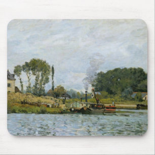 Mousepad Barcos de Alfred Sisley   no fechamento em