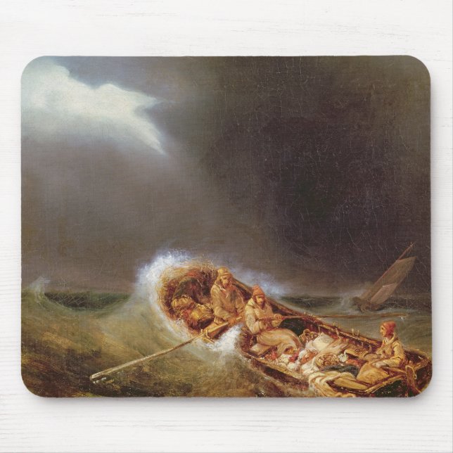 Mousepad Barcos de Dieppe que retorna da pesca (Frente)