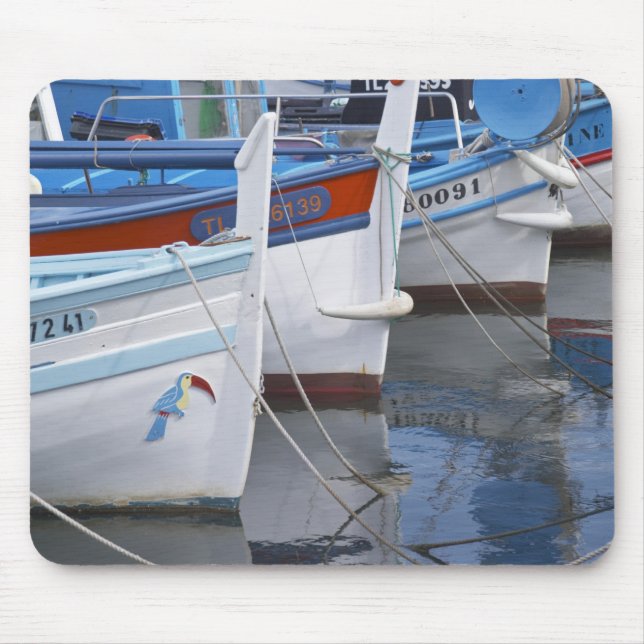 Mousepad Barcos de pesca provençais típicos pintados em 2 (Frente)