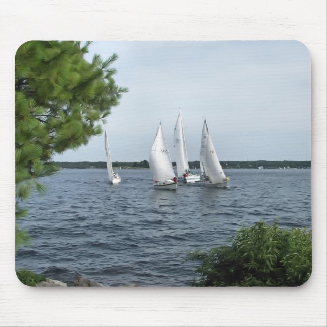 Mousepad Barcos de vela no St Lawrence (Frente)