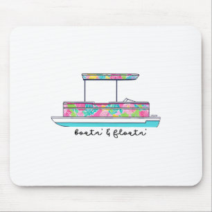 Mousepad Barcos E Flutuação Vida No Lago Rio Verão Férias
