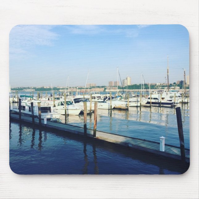 Mousepad Barcos no Rio Hudson, Riverside Park, NYC (Frente)