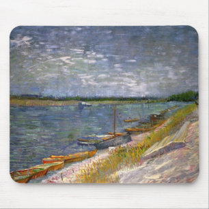 Mousepad Barcos Ribeirinhos Van Gogh de Belas Artes