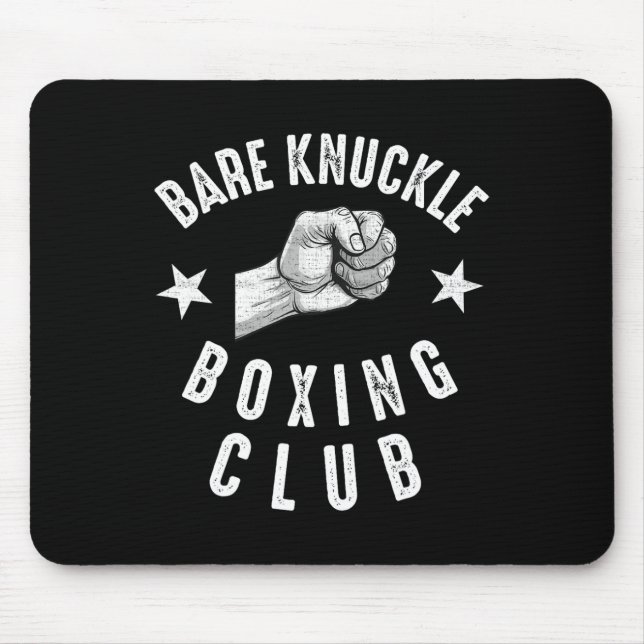 Mousepad Bare Knuckle Boxing Men Combatem A Luta (Frente)