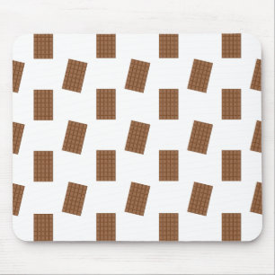Mousepad Bares de chocolate Fundo branco