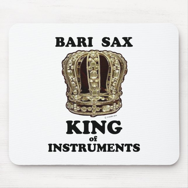 Mousepad Bari Sax King of Instruments (Frente)