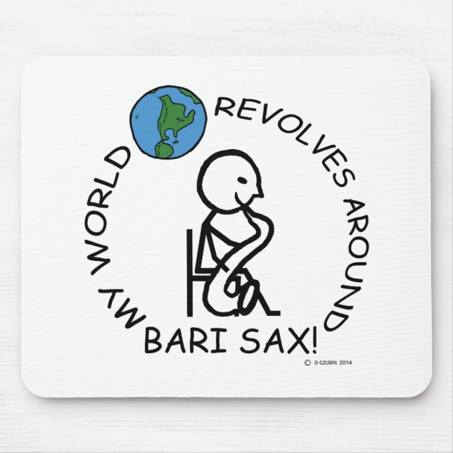 Mousepad Bari Sax - O Mundo Revola-se (Frente)