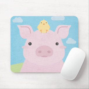 Mousepad Barn Buddies - Piglet & Pintinho