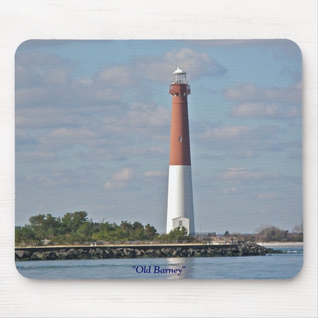 Mousepad Barney, Barnegat Lighthouse LBI NJ (Frente)