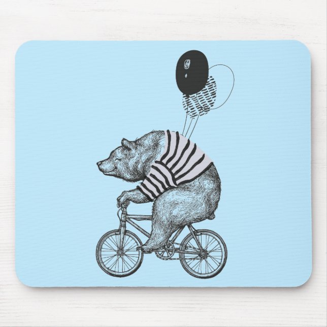 Mousepad Barra de Bicicletas de Balão (Frente)