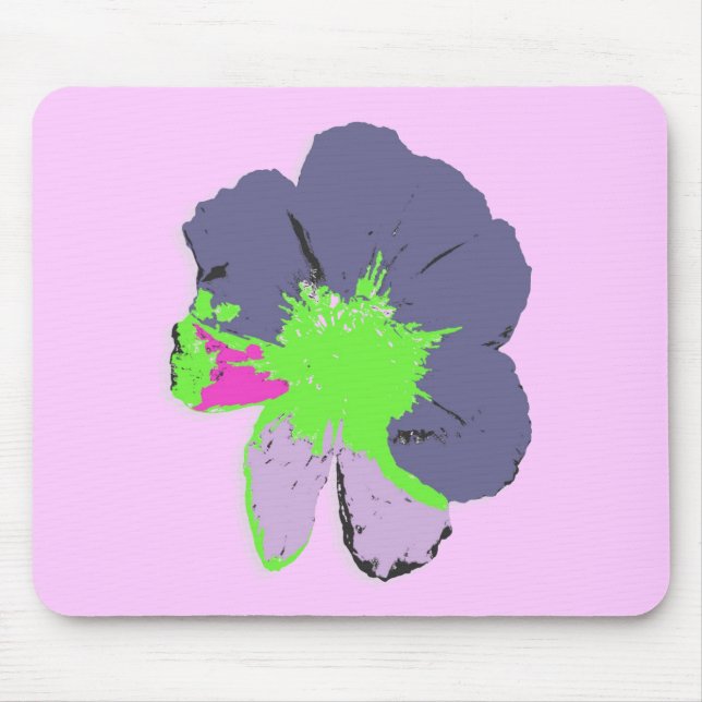Mousepad Barra de Cores/ Flor PopArt (Frente)