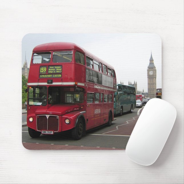 Mousepad Barramento de dois andares em Londres (Com mouse)