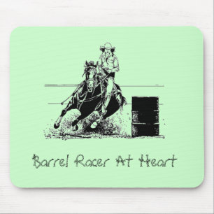 Mousepad Barrel Racer In Heart