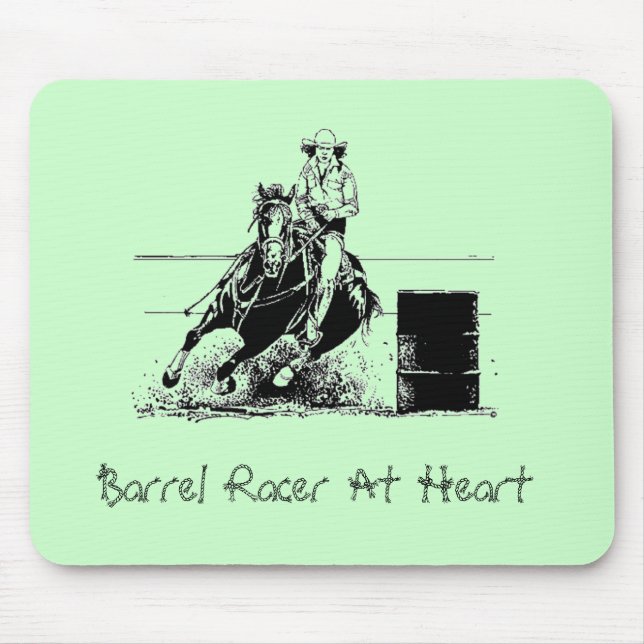 Mousepad Barrel Racer In Heart (Frente)