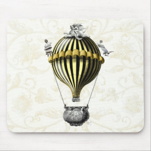 Mousepad Barroco - Balão Preto Amarelo