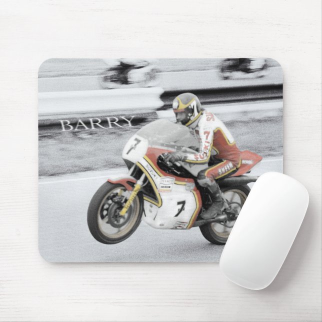 Mousepad Barry Sheene (Com mouse)