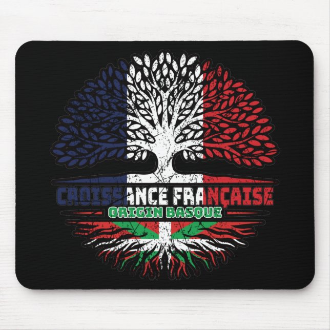 Mousepad Basco País Basco Francês Francês Raízes de Árvore (Frente)
