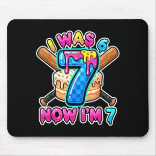 Mousepad Base de Bolo de Aniversário Xadrez Azul Eu Era 6 A