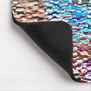 Mousepad Base de pedra amassada com argamassa rústica e sal