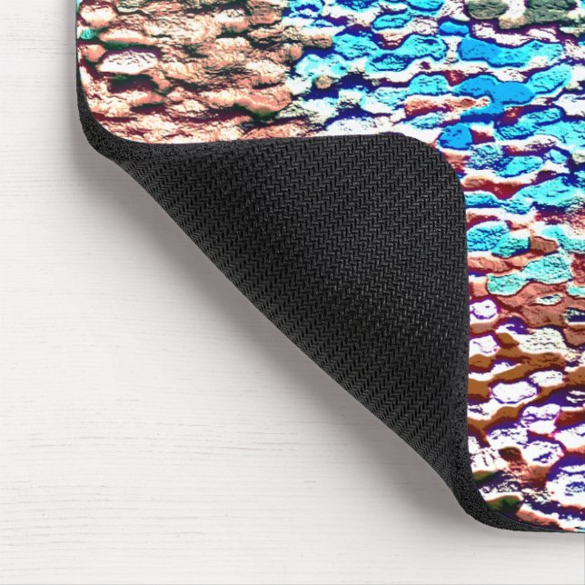 Mousepad Base de pedra amassada com argamassa rústica e sal (Canto)