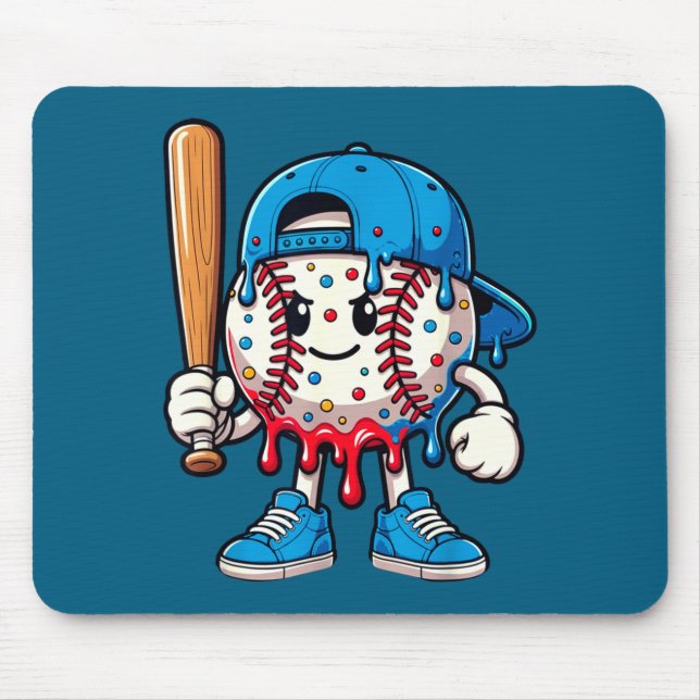 Mousepad Baseball Drip Baseball Life Style 101 Apparel Yout (Frente)
