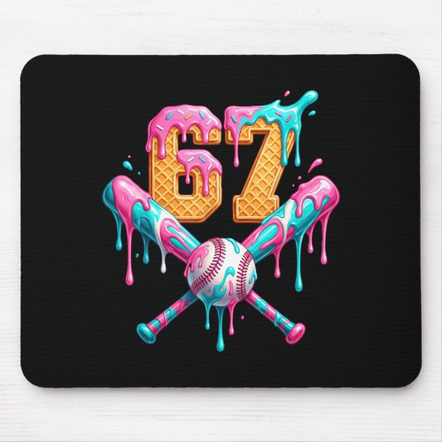 Mousepad Baseball Drip Number 67 Player  (Frente)