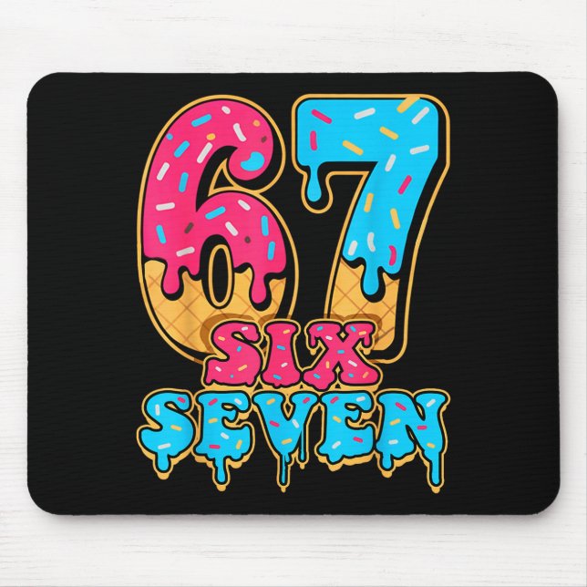 Mousepad Baseball Drip Number 67 Player Or 67th Birthday  (Frente)