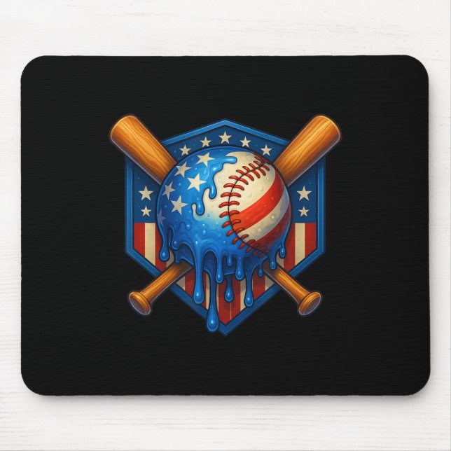 Mousepad Baseball Drivers Sorvetes Boys 4 De Julho American (Frente)