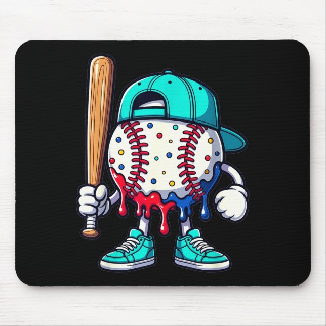 Mousepad Baseball Lifestyle 101 Apparel Youth Drip Baseball (Frente)