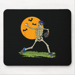 Mousepad Baseball Skeleton Halloween Men Meninos Baseball H