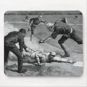 Mousepad Baseball Vintage por Thure De Thulstrup, 1885