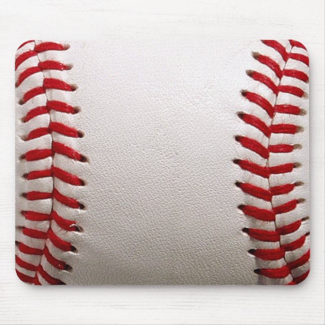 Mousepad Basebol e Softbol Costura Vermelha (Frente)