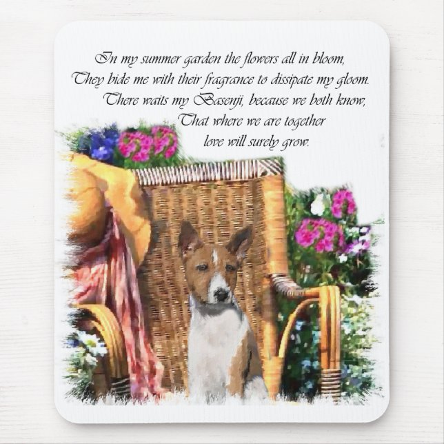 Mousepad Basenji Lovers Art Gifts (Frente)