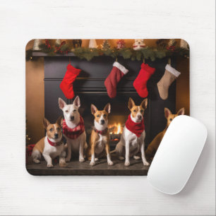 Mousepad Basenji pelo Natal da Lareira