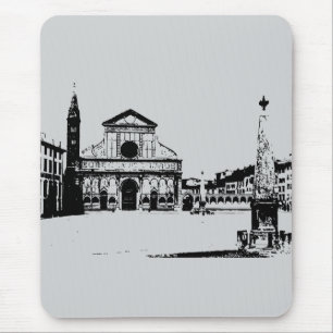 Mousepad Basílica de Santa Maria Novella em Florença, Itáli