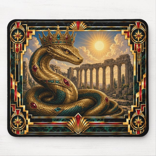 Mousepad Basilisco, Art Deco Mitológico (Frente)