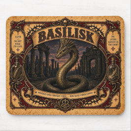 Mousepad Basilisco, Monstro de Circo Vintage
