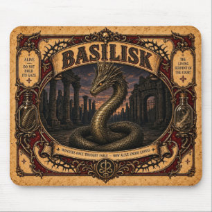 Mousepad Basilisco, Monstro de Circo Vintage