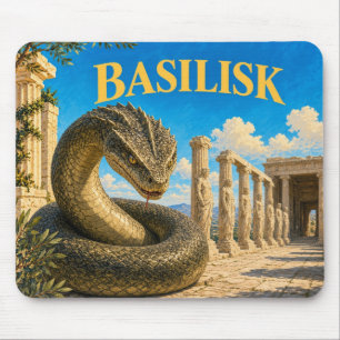 Mousepad Basilisco, Monstro de Fantasia Gótica
