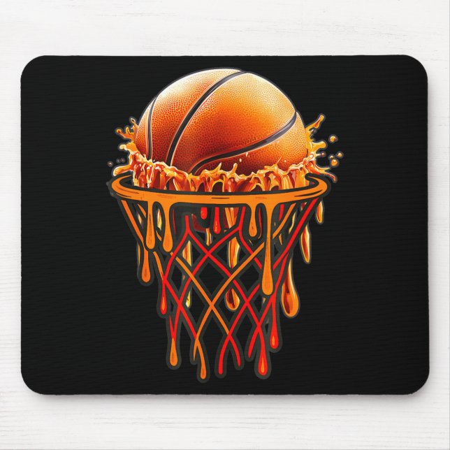 Mousepad Basketball Drip Graphic, Basketball Funny Bruh Gif (Frente)