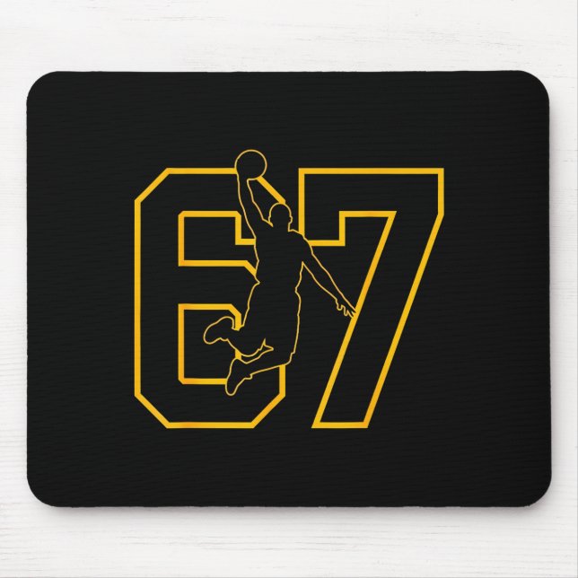 Mousepad Basketball Drip Number 67 Basketball Player  (Frente)