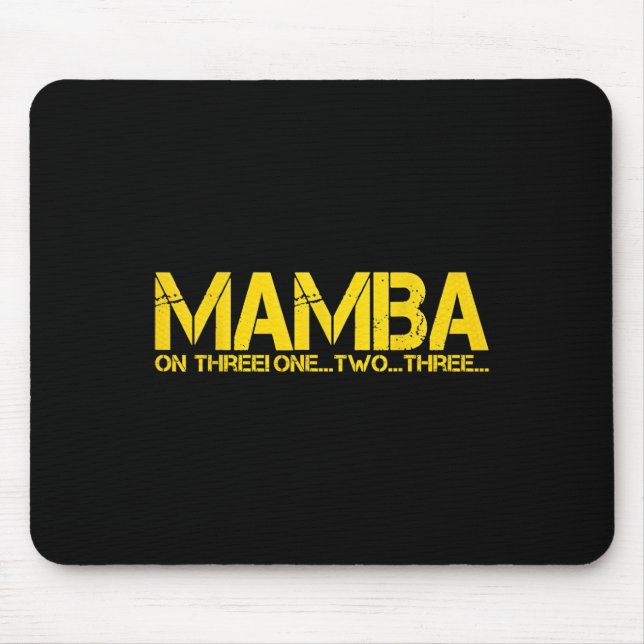 MOUSEPAD BASKETBALL HOOP CHAMPION MAMBA EM TRÊS MOTIVAÇÕES (Frente)