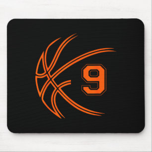 Mousepad Basquete de Aniversário de 9 anos Meninos de 9 Ano