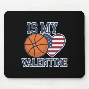 Mousepad Basquete É Meu Coração No Dia de os namorados