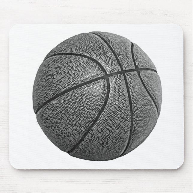 Mousepad Basquete em Escala de Cinza (Frente)