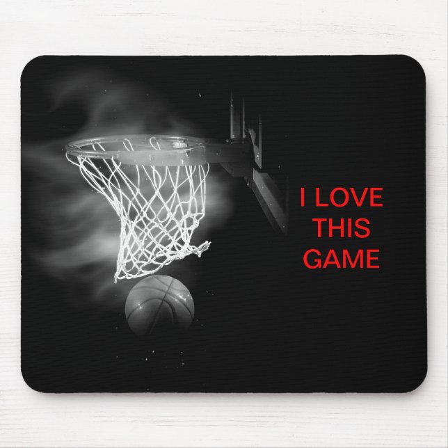 Mousepad Basquete Eu Adoro Este Jogo De Mouse (Frente)