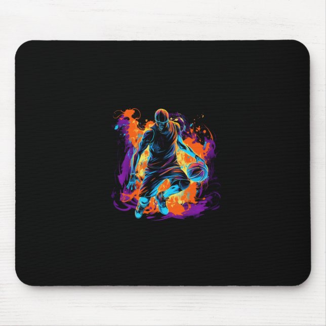 Mousepad Basquete Na Design De Arte (Frente)