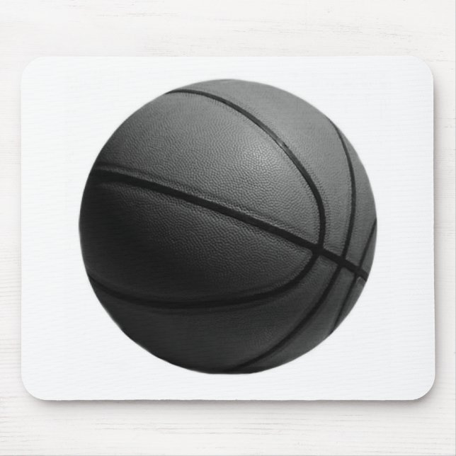 Mousepad Basquete preto e branco (Frente)